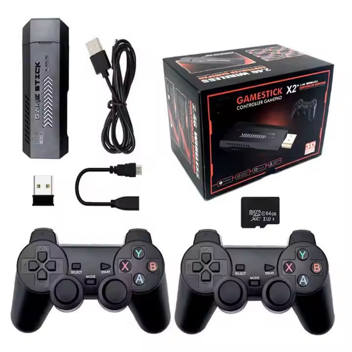 Gamestick x2 64GB Construido en 15000 juegos 4K HD Retro Consola X2 Plus Game Stick GD10 Plus - Gadget503 | Gadgets y Tecnología al Mejor Precio 🚀