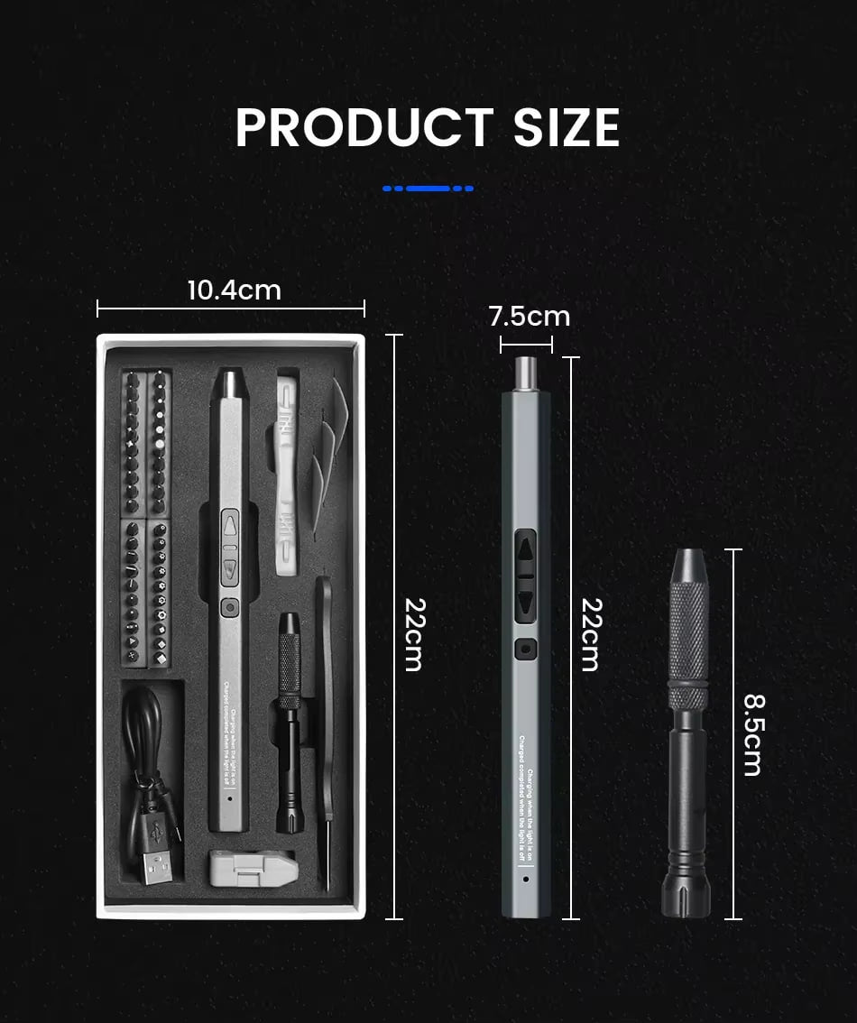 Kit de desarmador eléctrico 50 en 1 ideal para electrónicos, celulares y más. - Gadget503 | Gadgets y Tecnología al Mejor Precio 🚀