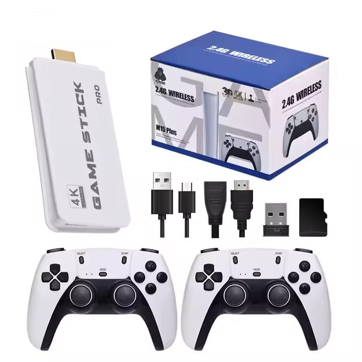 M15 Game Stick 4K estaciones de juego 64GB Retro 20000 juegos Retro Video Game Stick - Gadget503 | Gadgets y Tecnología al Mejor Precio 🚀