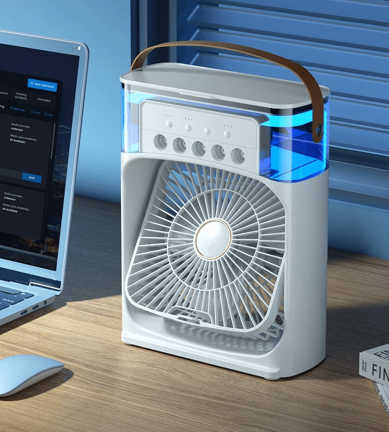 Ventilador de Aire con Neblina portatil 3 en 1 - Gadget503 | Gadgets y Tecnología al Mejor Precio 🚀