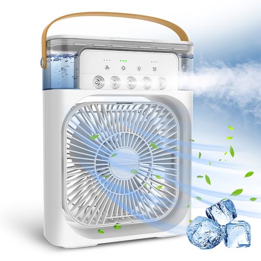 BreezeBox – Mini Enfriador de Aire con Nebulización y Ventilador 3 en 1 - Gadget503 | Gadgets y Tecnología al Mejor Precio 🚀