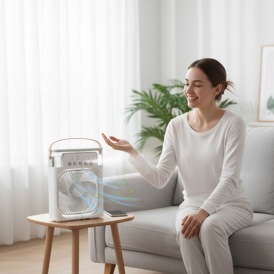Ventilador de Aire con humidificador portatil 3 en 1 - Gadget503 | Gadgets y Tecnología al Mejor Precio 🚀