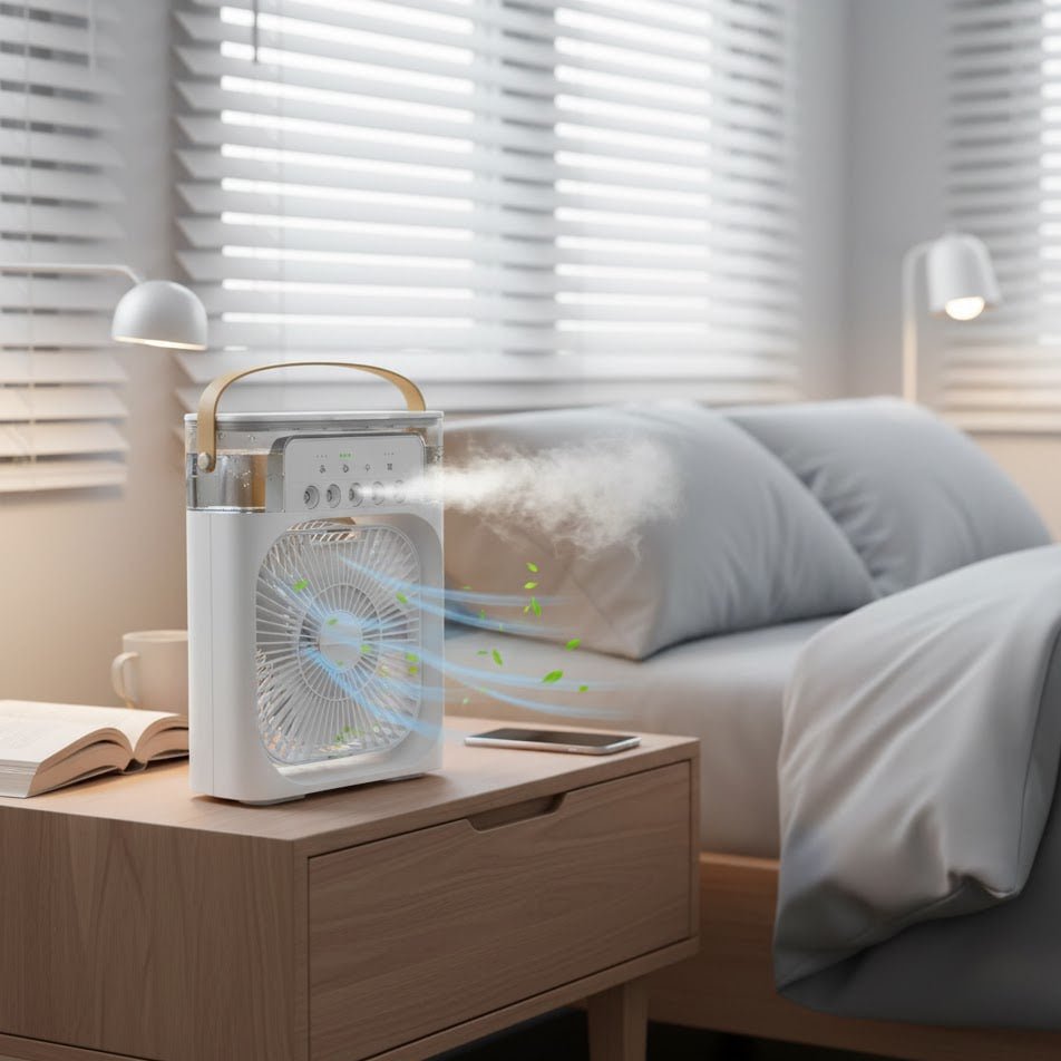 Ventilador de Aire con humidificador portatil 3 en 1 - Gadget503 | Gadgets y Tecnología al Mejor Precio 🚀